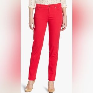 Anne Klein Red Skinny Jeans